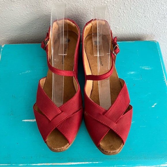 El Naturalista Stella 5202 Red Sandals Size 40 - Picture 2 of 7